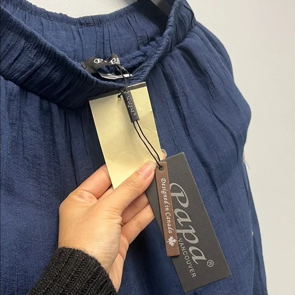 NEW - Rayon/Cotton Wide leg elastic pants - Picture 6 of 6